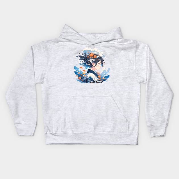 Ocean Spirit Kids Hoodie by ScarletClover